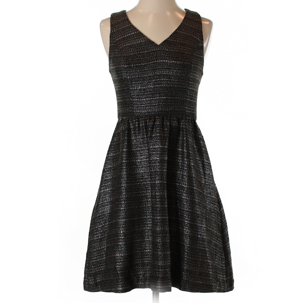 Moulinette Soeurs Black & metallic tweed dress